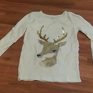 Gymboree sparkly deer top